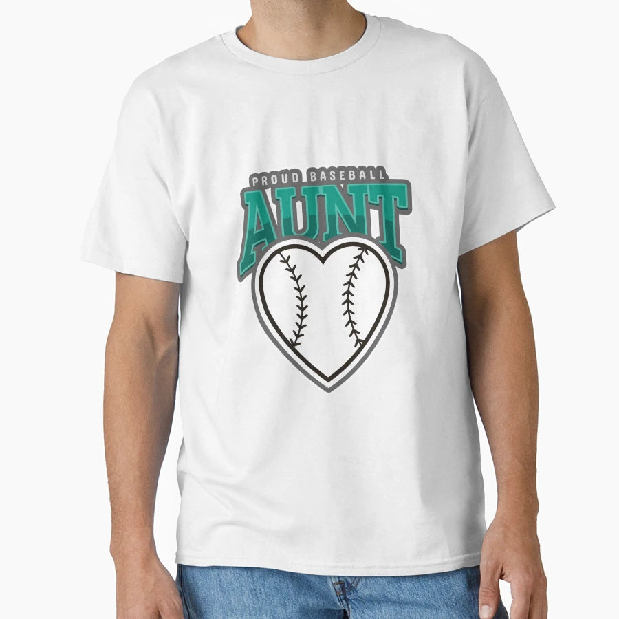 Baseball Aunt T-Shirt - Graphic Print Men Women - T-Shirt, Sweatshirt, Hoodie