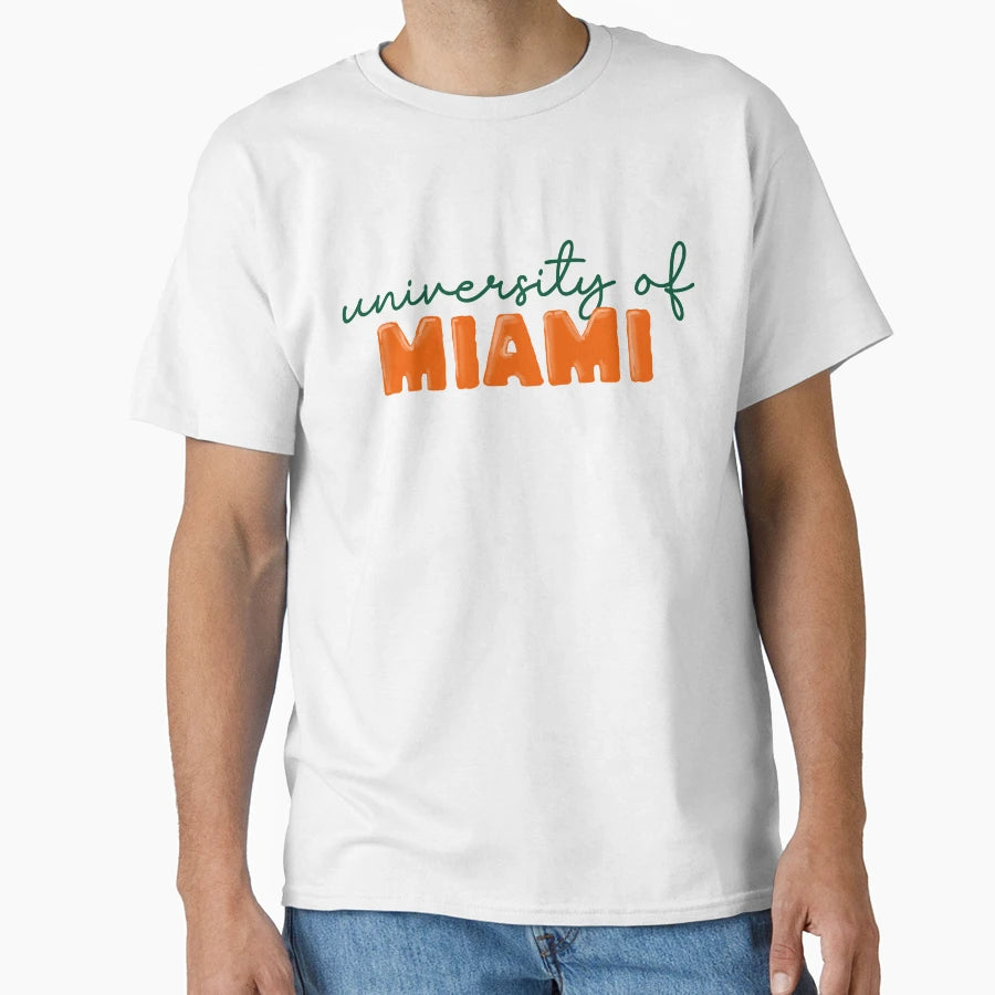 University Miami T-Shirt - Custom Art Print for Adults - T-Shirt, Sweatshirt, Hoodie