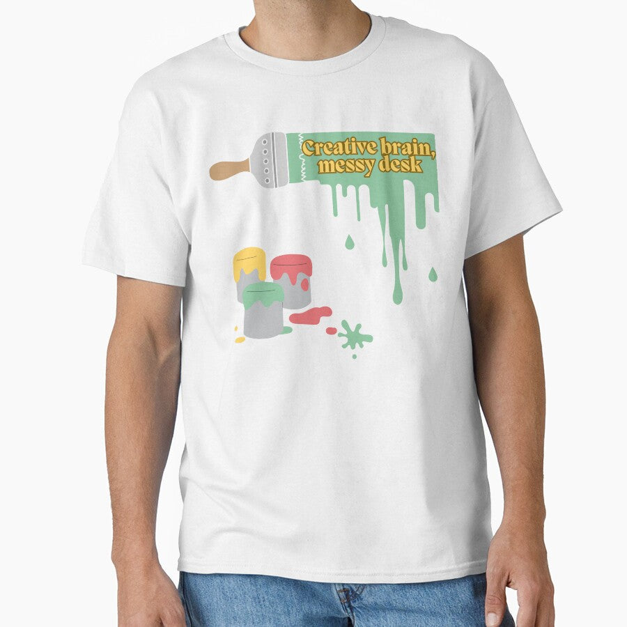 Creative Brain Messy Desk Creating Gifts for Artists - Adult & Kids T-Shirts, Sweatshirts & Hoodies apparel design preview 1