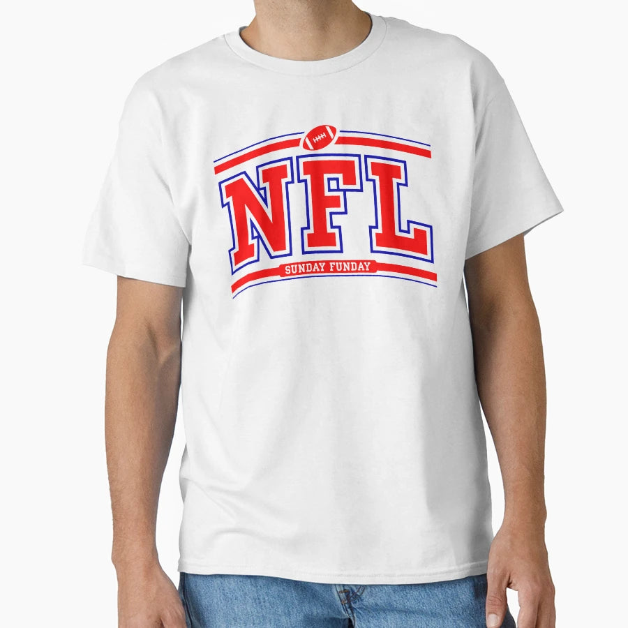 Sunday Funday Footbal Fan T-Shirt - Graphic Print for Adults - T-Shirt, Sweatshirt, Hoodie