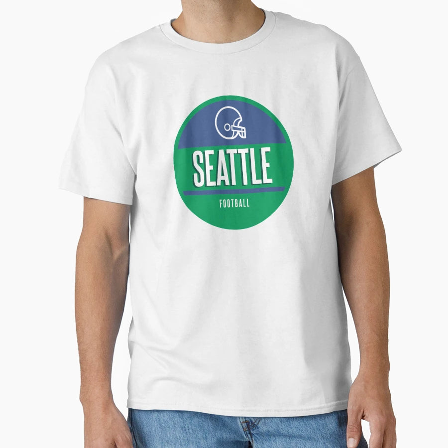 Seattle Football T-Shirt - Custom Art Print Men Women - T-Shirt, Sweatshirt, Hoodie
