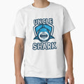Uncle Shark T-Shirt - Custom Art Print Men Women - T-Shirt, Sweatshirt, Hoodie