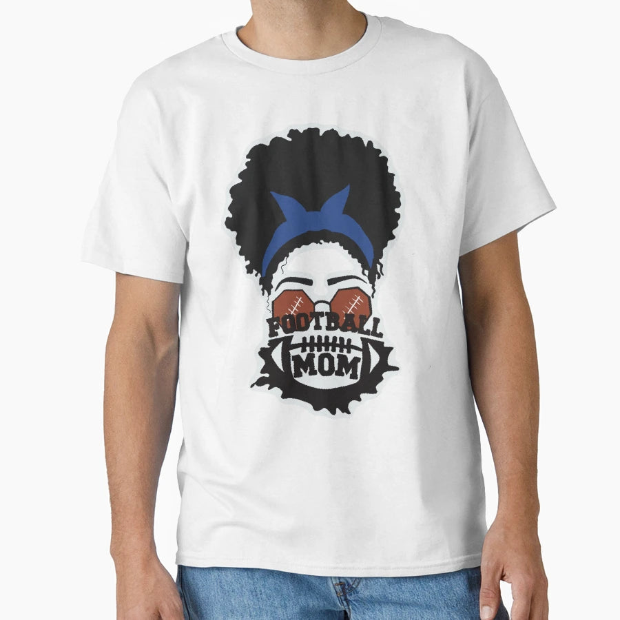 Fball Momblue T-Shirt - Novelty Apparel for Adults - T-Shirt, Sweatshirt, Hoodie