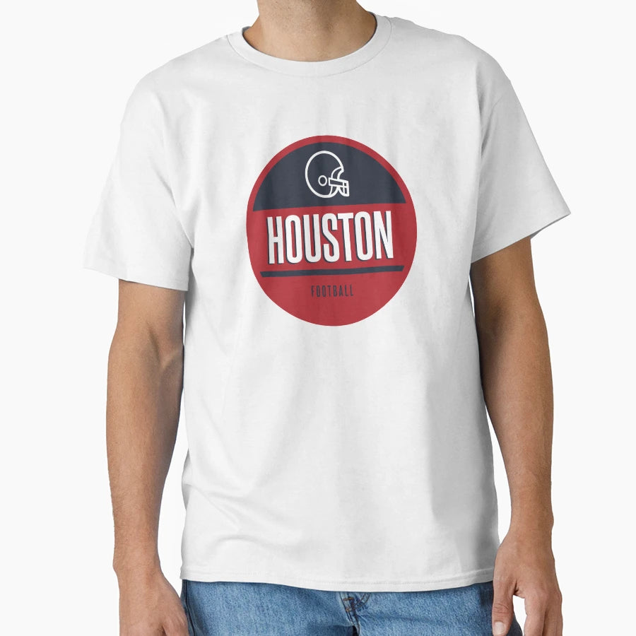 Houston Football T-Shirt - Minimalist Print Unisex - T-Shirt, Sweatshirt, Hoodie