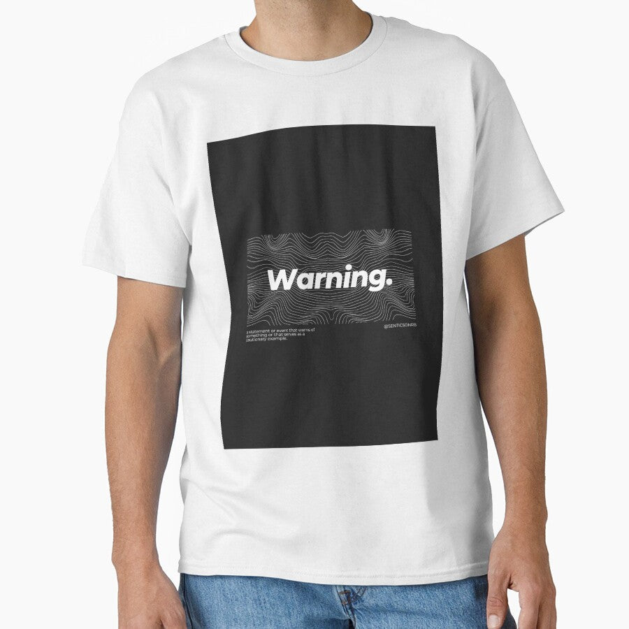 Warning Tech-Wear Aesthetic by Sentics - Adult & Kids T-Shirts, Sweatshirts & Hoodies apparel design preview 1