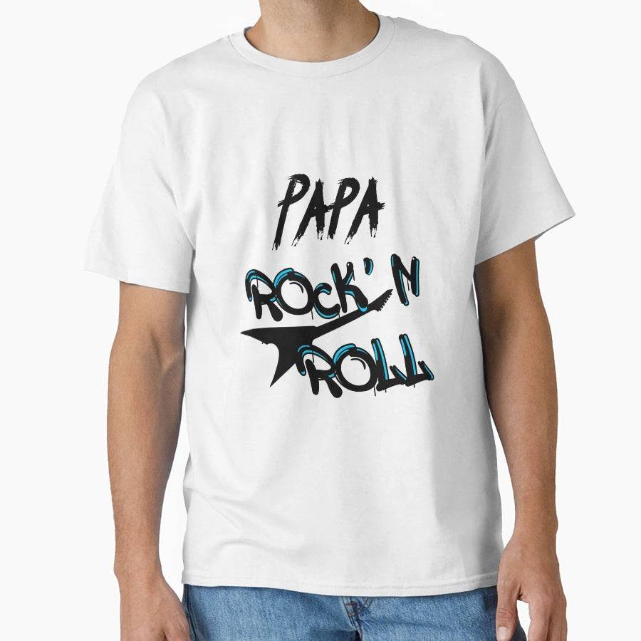 Rocknroll Dad Guitar Rocker T-Shirt - Novelty Apparel Men Women - T-Shirt, Sweatshirt, Hoodie
