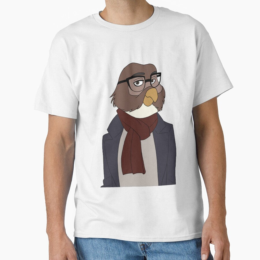 Stylish Owl Gentleman by pheebstheartist - Adult & Kids T-Shirts, Sweatshirts & Hoodies apparel design preview 1