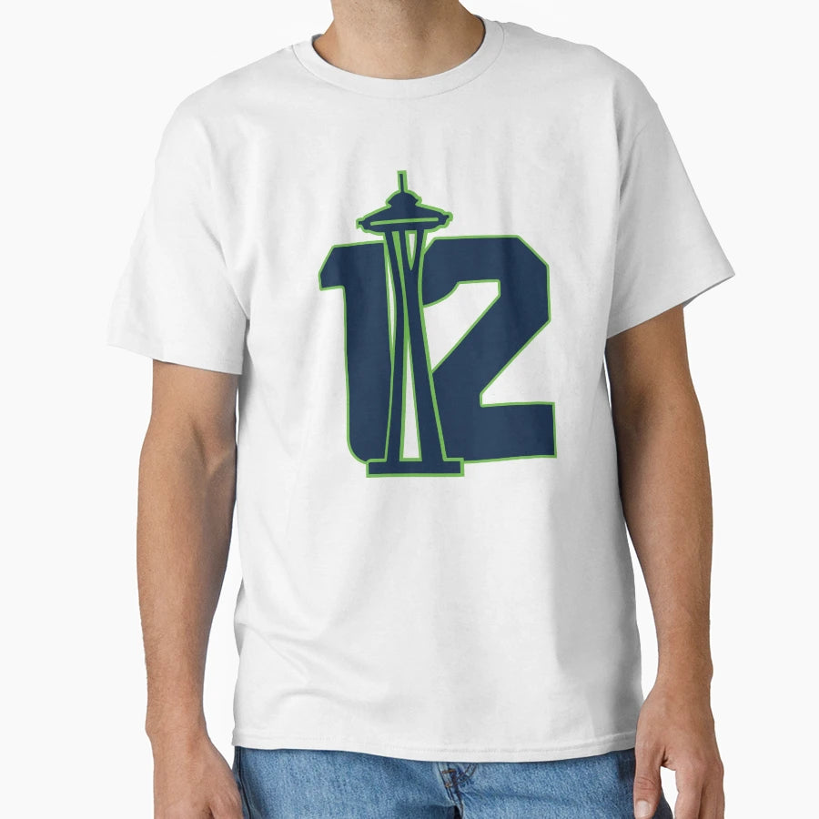 Seattles 12Th T-Shirt - Custom Art Print Men Women - T-Shirt, Sweatshirt, Hoodie