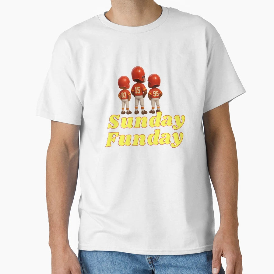 Sunday Funday Kansas City Chiefs T-Shirt - Graphic Print for Adults - T-Shirt, Sweatshirt, Hoodie