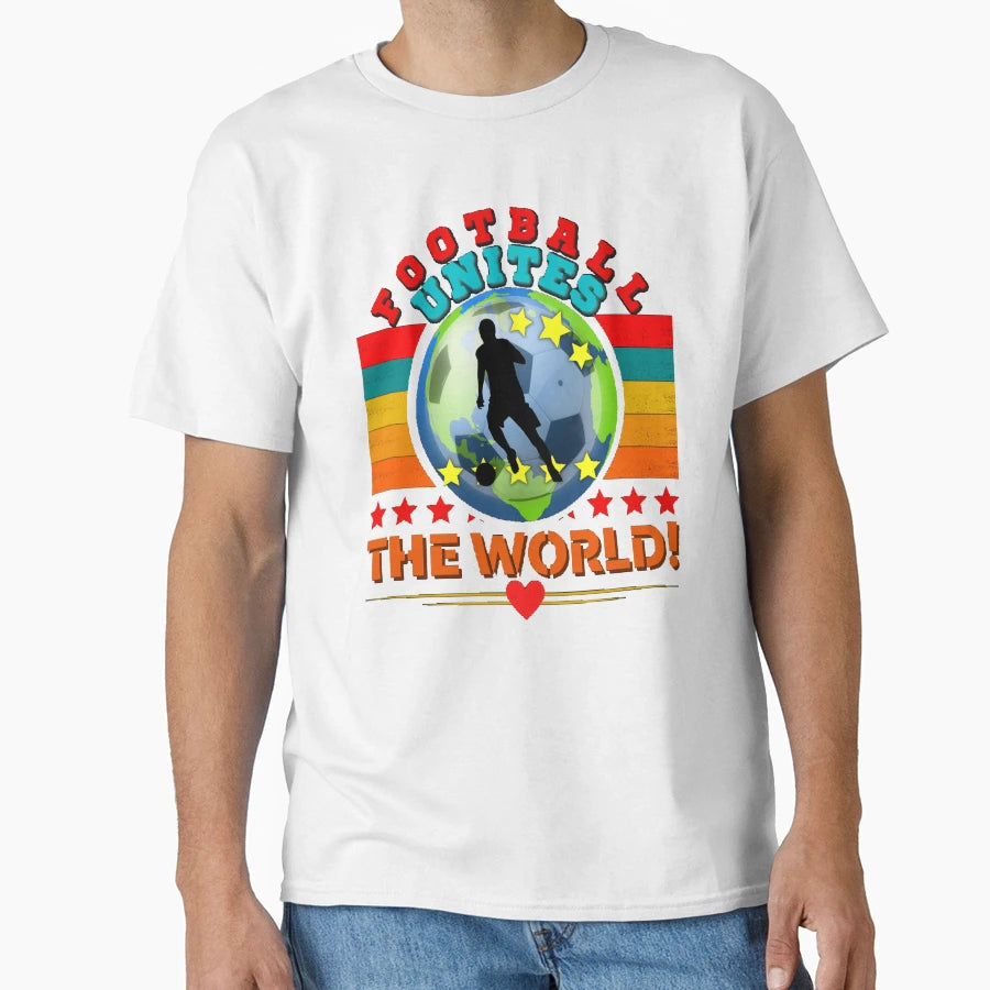 Football Unites World Second Logo T-Shirt - Aesthetic Graphic for Adults - T-Shirt, Sweatshirt, Hoodie