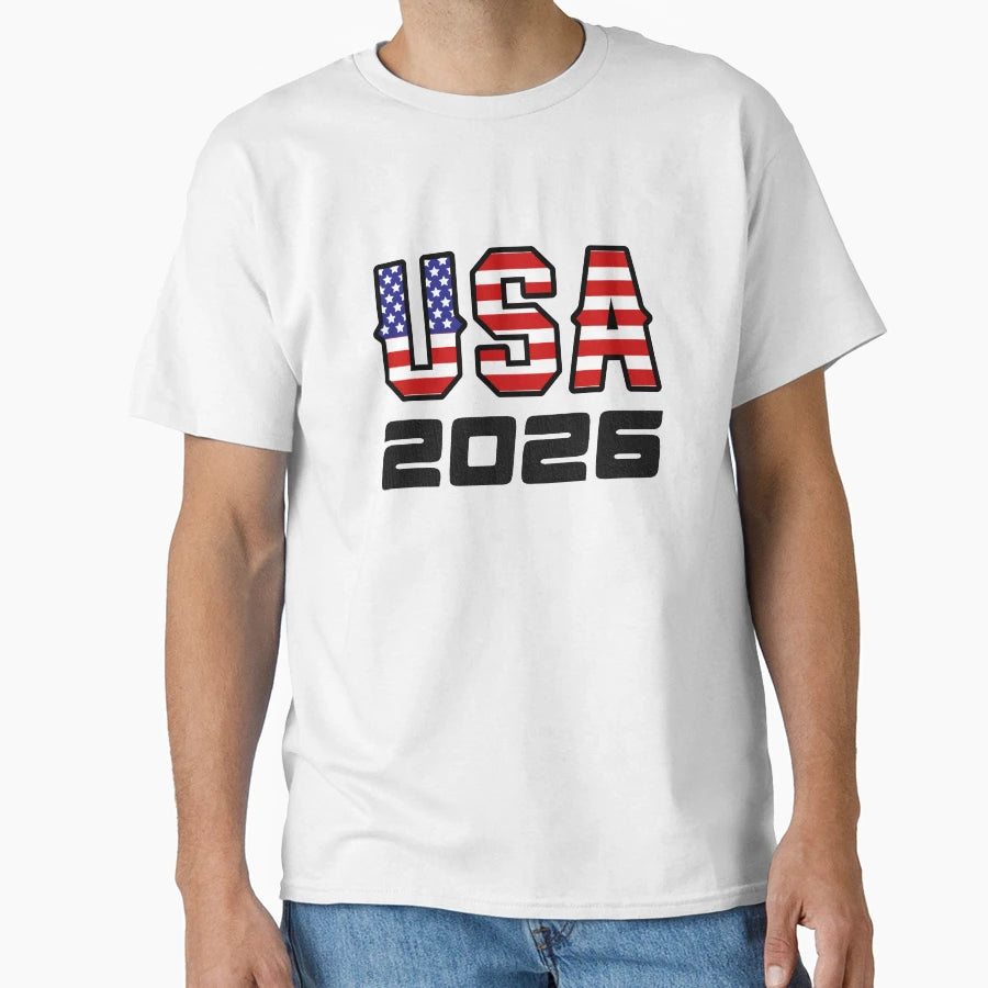 United States Usa 2026 T-Shirt - Minimalist Print Unisex - T-Shirt, Sweatshirt, Hoodie