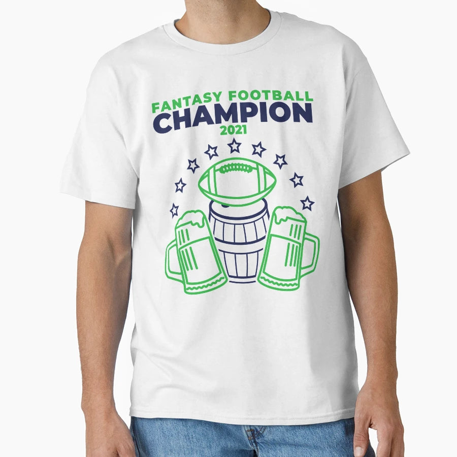 Fantasy Football Champion T-Shirt - Minimalist Print for Adults - T-Shirt, Sweatshirt, Hoodie