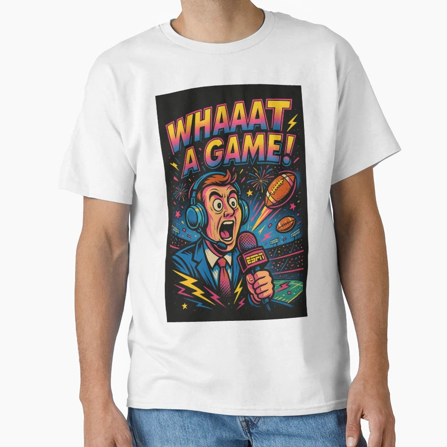 Tribute To Mike Patrick Espn Mayhem T-Shirt - Casual Everyday Wear Unisex - T-Shirt, Sweatshirt, Hoodie