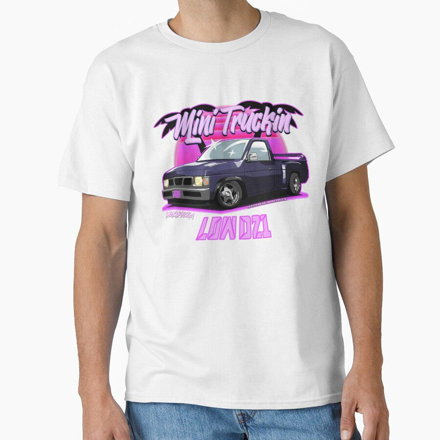 Nissan D21 Lowered by JOAcars - Adult & Kids T-Shirts, Sweatshirts & Hoodies apparel design preview 1