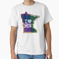 I Love Minnesota Pro Sports T-Shirt - Custom Art Print Unisex - T-Shirt, Sweatshirt, Hoodie