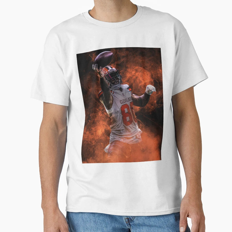 Jarvis Landry Cleveland Sports Art T-Shirt - Casual Everyday Wear Unisex - T-Shirt, Sweatshirt, Hoodie