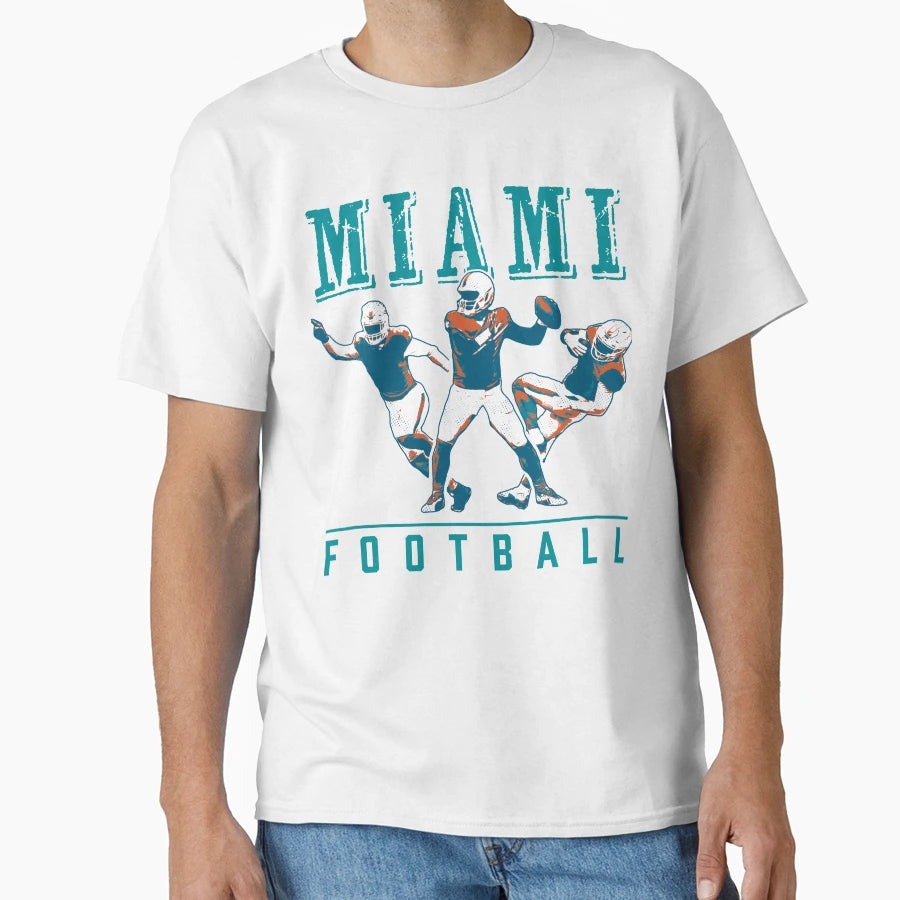 Miami Football T-Shirt - Fun Novelty Design for Adults - T-Shirt, Sweatshirt, Hoodie