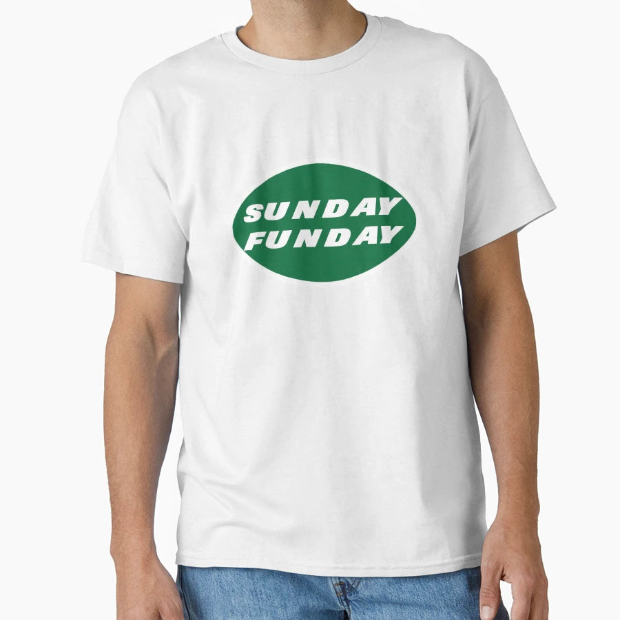Jets Sunday Funday Logo T-Shirt - Unique Graphic for Adults - T-Shirt, Sweatshirt, Hoodie
