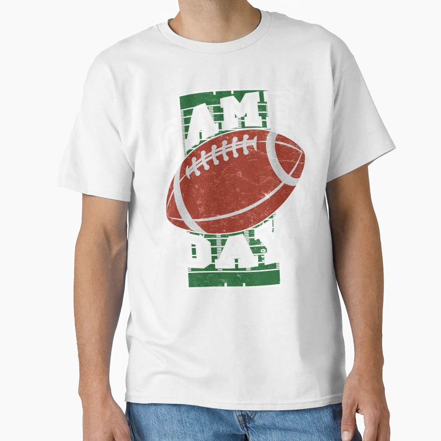American Football Game Day Field And T-Shirt - Streetwear Style Men Women - T-Shirt, Sweatshirt, Hoodie