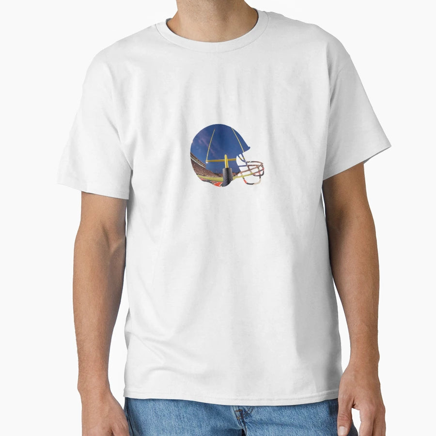 Football Helmet T-Shirt - Novelty Apparel for Adults - T-Shirt, Sweatshirt, Hoodie