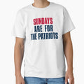Sundays Are Patriots New England Football T-Shirt - Graphic Print Men Women - T-Shirt, Sweatshirt, Hoodie
