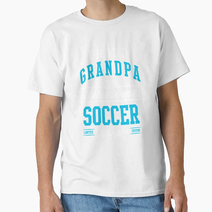 Proud Grandpa Awesome Soccer Player T-Shirt - Custom Art Print Unisex - T-Shirt, Sweatshirt, Hoodie