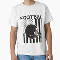 Usa Flag July 4Th Football Patriotic T-Shirt - Aesthetic Graphic for Adults - T-Shirt, Sweatshirt, Hoodie