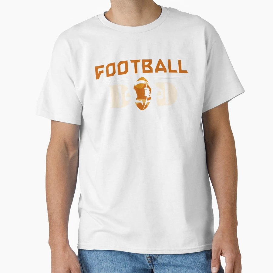 Fathers Day Football Dad Fathers T-Shirt - Aesthetic Graphic for Adults - T-Shirt, Sweatshirt, Hoodie