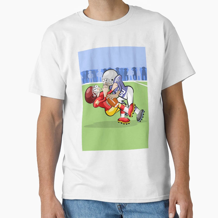 American Football Player Frontal T-Shirt - Streetwear Style Men Women - T-Shirt, Sweatshirt, Hoodie