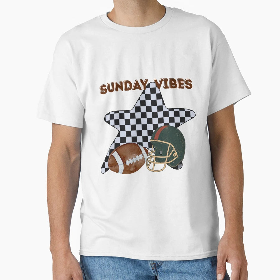 Game Day Football Helmet Sunday Vibes T-Shirt - Streetwear Style Unisex - T-Shirt, Sweatshirt, Hoodie
