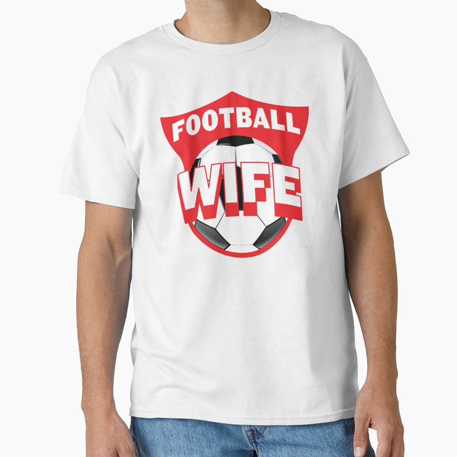Football Wife T-Shirt - Aesthetic Graphic Unisex - T-Shirt, Sweatshirt, Hoodie