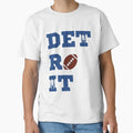 Detroit Sports Detroit Football T-Shirt - Fun Novelty Design for Adults - T-Shirt, Sweatshirt, Hoodie