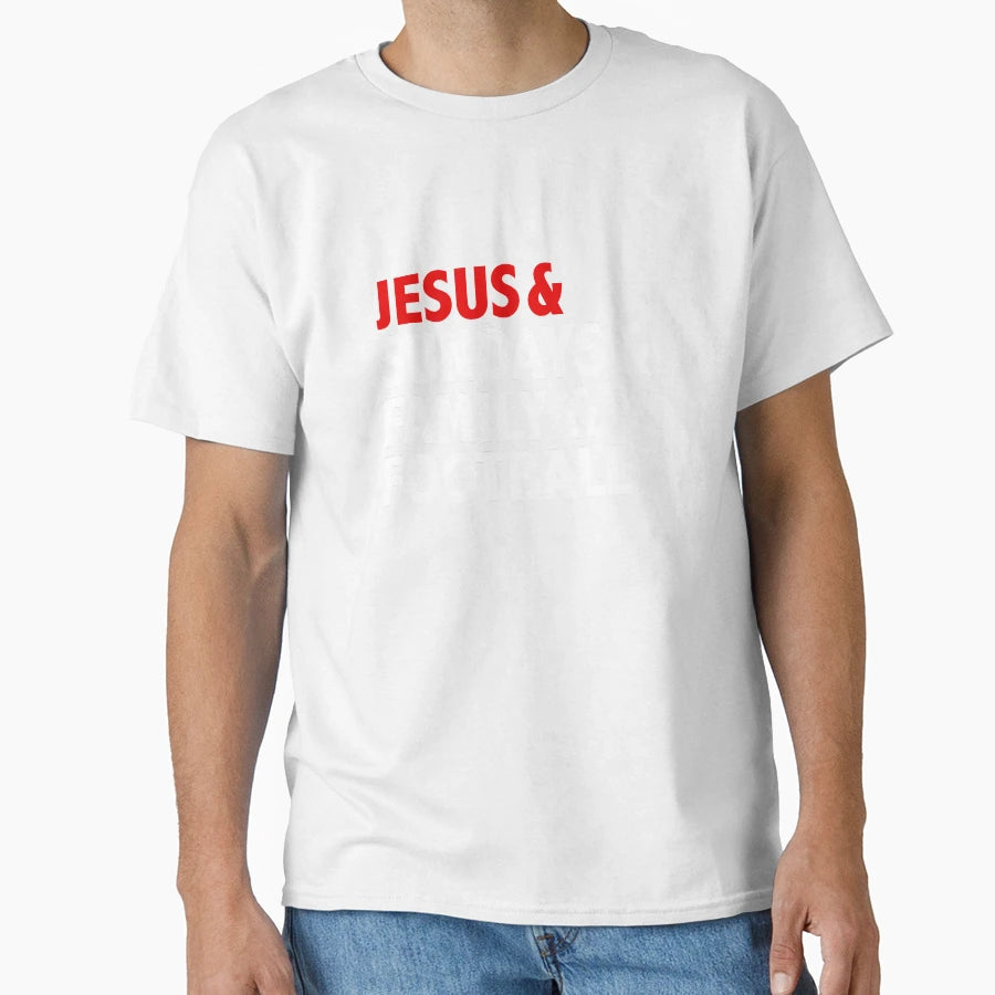 Jesus Sundays Family Football Christian God T-Shirt - Graphic Print Unisex - T-Shirt, Sweatshirt, Hoodie