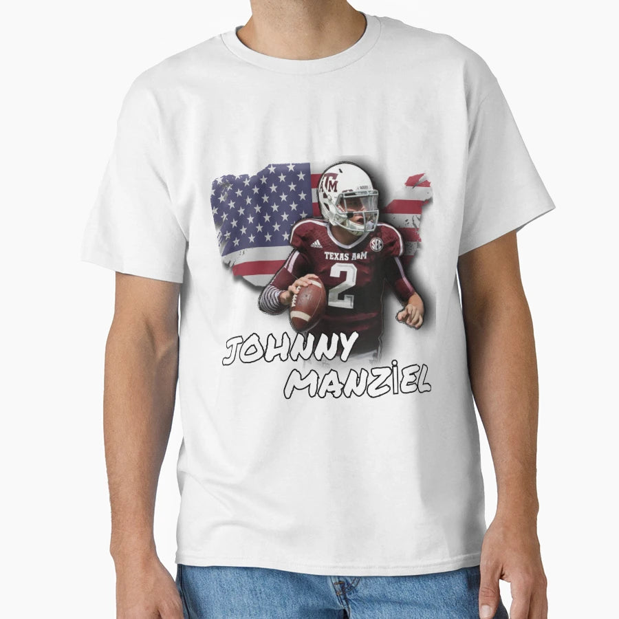 Johnny Manziel T-Shirt - Minimalist Print Men Women - T-Shirt, Sweatshirt, Hoodie