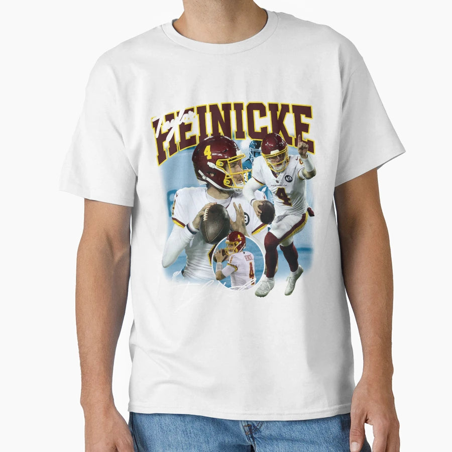 Taylor Heinicke Football Signature T-Shirt - Streetwear Style for Adults - T-Shirt, Sweatshirt, Hoodie