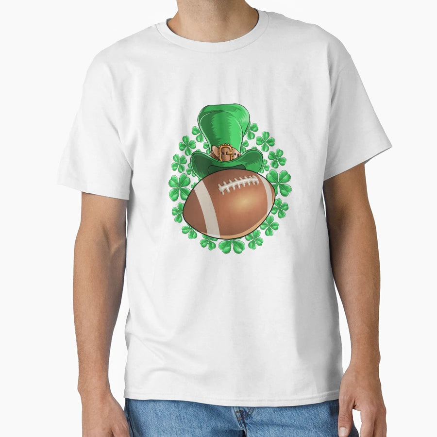 Football Saint Patricks Day T-Shirt - Streetwear Style for Adults - T-Shirt, Sweatshirt, Hoodie