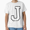 Big Sports Letter J T-Shirt - Casual Everyday Wear for Adults - T-Shirt, Sweatshirt, Hoodie