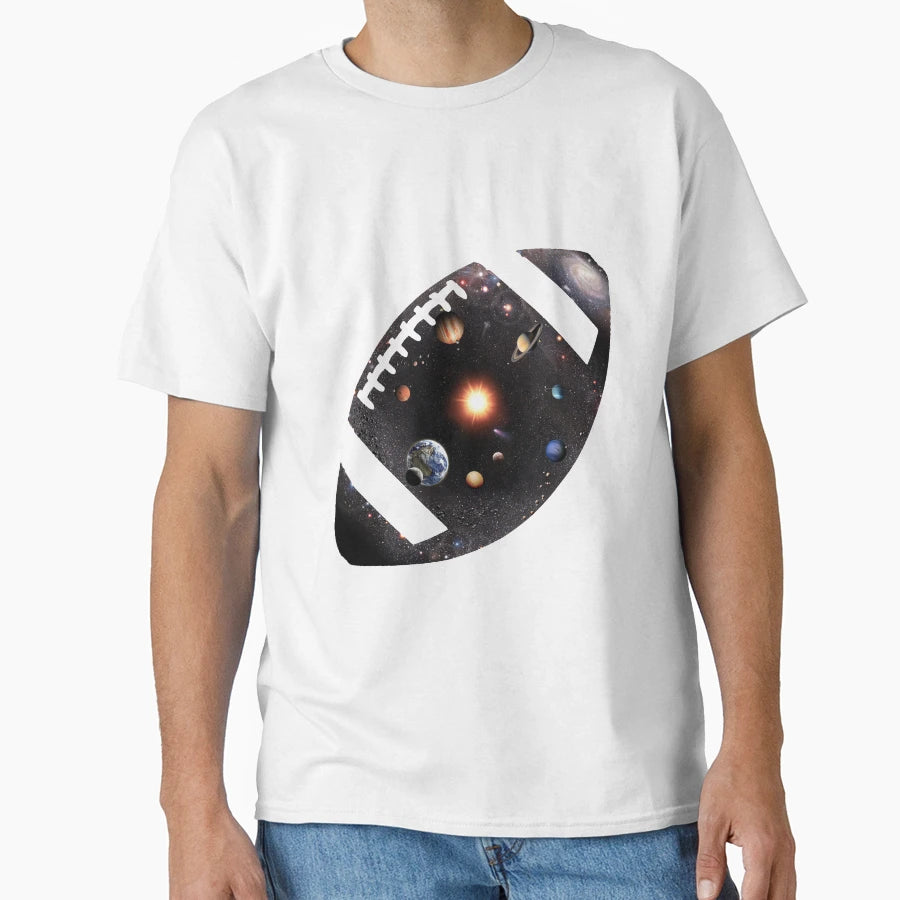American Football And Universe T-Shirt - Streetwear Style Unisex - T-Shirt, Sweatshirt, Hoodie