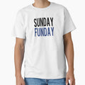 Sunday Funday Blue T-Shirt - Graphic Print Men Women - T-Shirt, Sweatshirt, Hoodie
