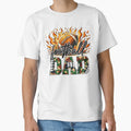 Flames And Camo Football Dad T-Shirt - Streetwear Style for Adults - T-Shirt, Sweatshirt, Hoodie
