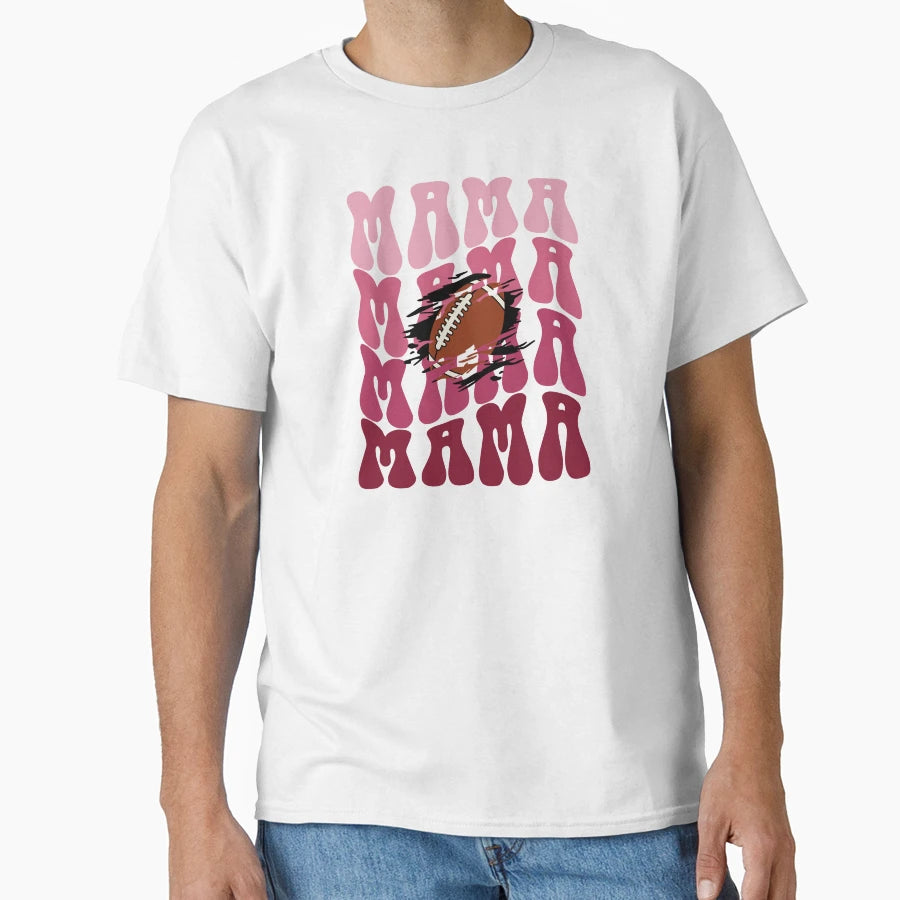 Football Mama T-Shirt - Fun Novelty Design for Adults - T-Shirt, Sweatshirt, Hoodie