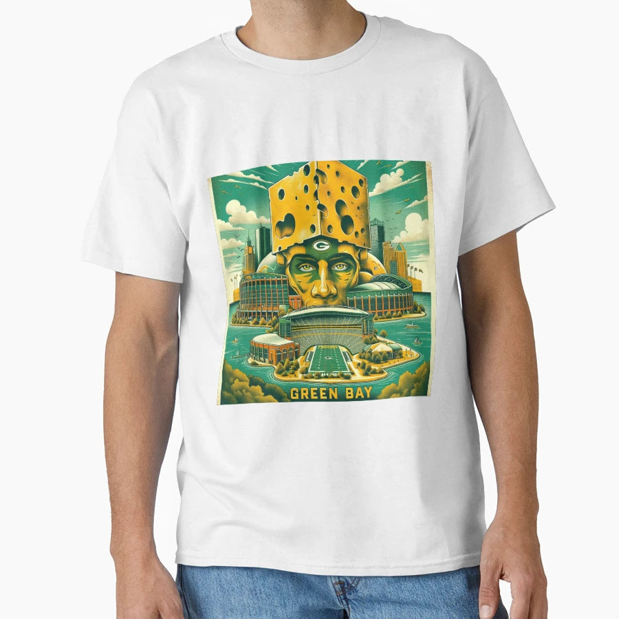 Green Bay Packers Artwork T-Shirt - Casual Everyday Wear for Adults - T-Shirt, Sweatshirt, Hoodie