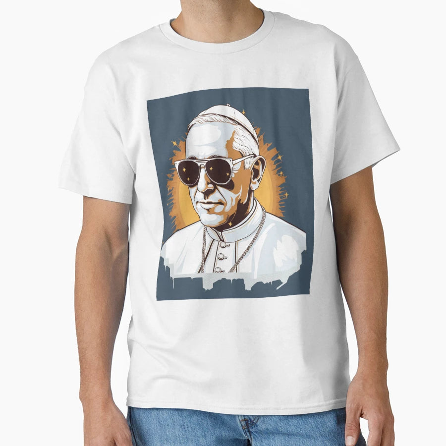 Dope Pope Blue T-Shirt - Novelty Apparel Unisex - T-Shirt, Sweatshirt, Hoodie