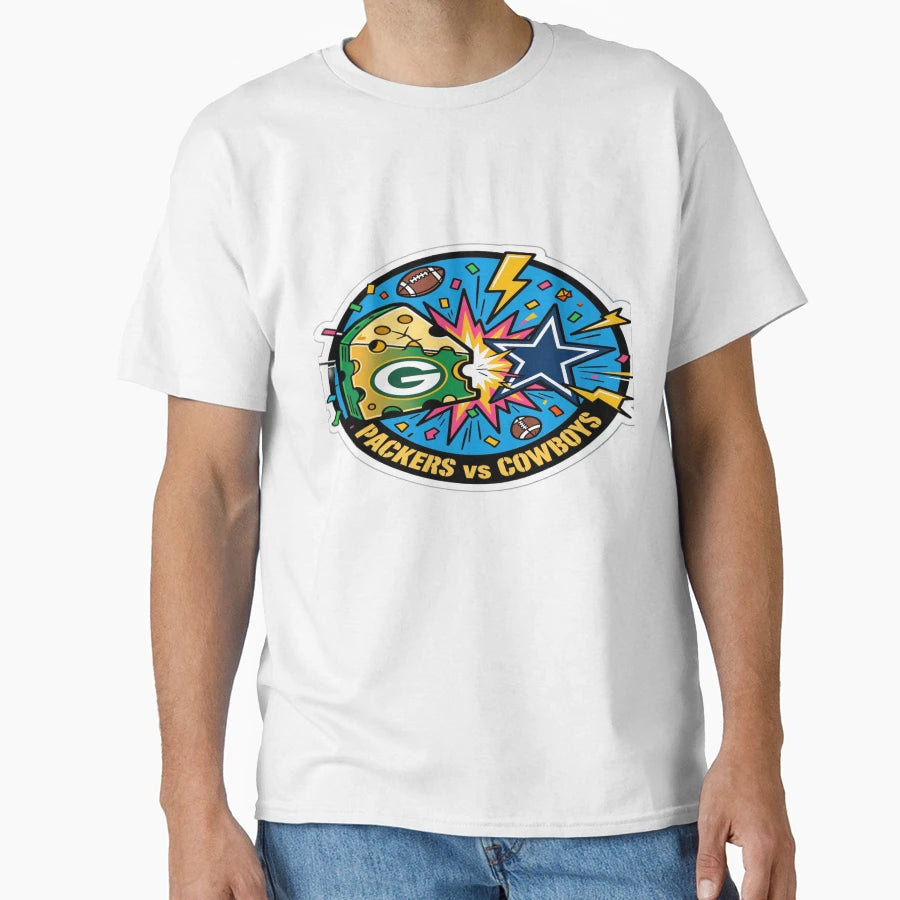 Packers Vs Cowboys T-Shirt - Fun Novelty Design Men Women - T-Shirt, Sweatshirt, Hoodie