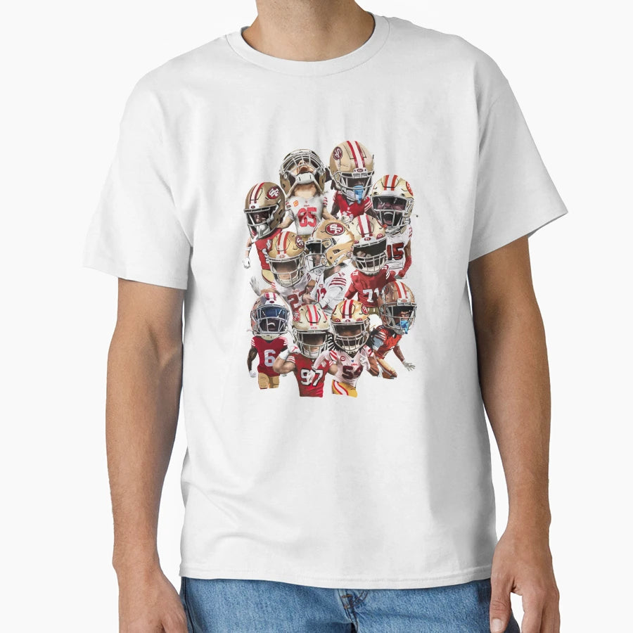 San Francisco 49Ers Niners Squad T-Shirt - Trendy Graphic for Adults - T-Shirt, Sweatshirt, Hoodie