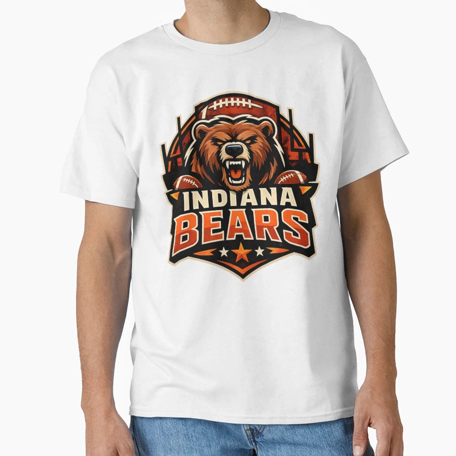 Indiana Bears Logo T-Shirt - Casual Everyday Wear Men Women - T-Shirt, Sweatshirt, Hoodie
