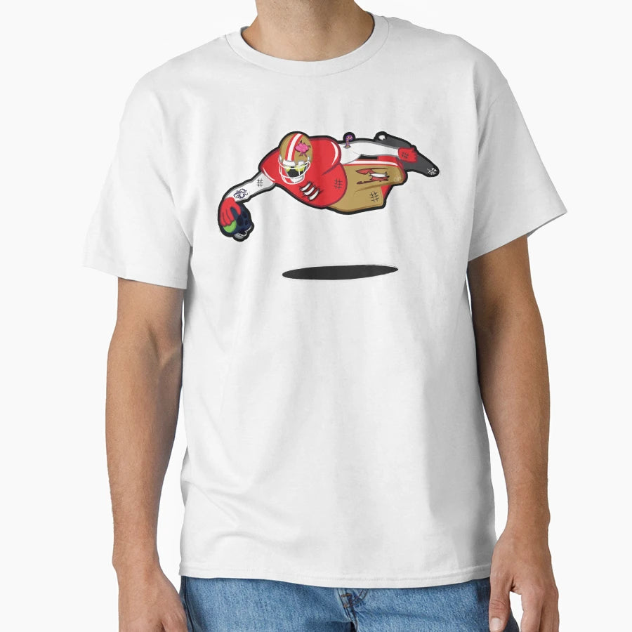 Zombie Football Player San Francisco T-Shirt - Minimalist Print for Adults - T-Shirt, Sweatshirt, Hoodie