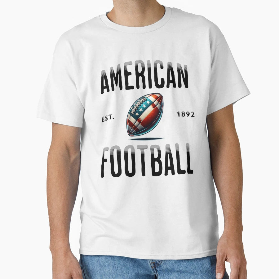 American Football Usa Sports T-Shirt - Minimalist Print for Adults - T-Shirt, Sweatshirt, Hoodie