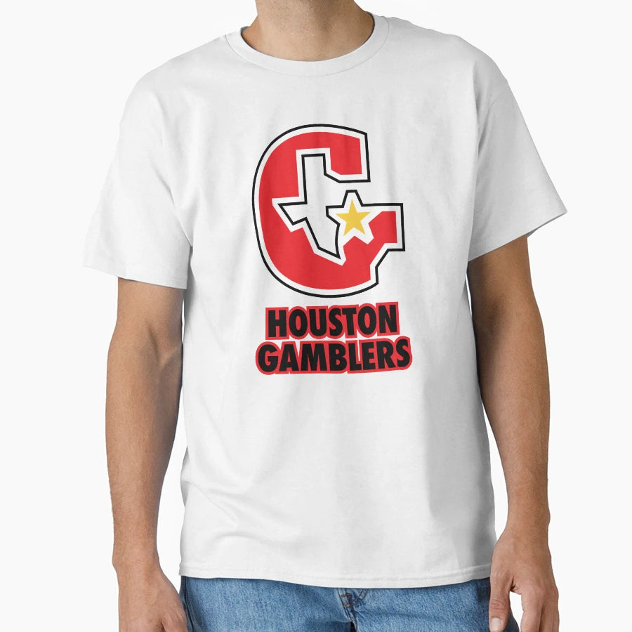 Houston Gamblers T-Shirt - Unique Graphic for Adults - T-Shirt, Sweatshirt, Hoodie