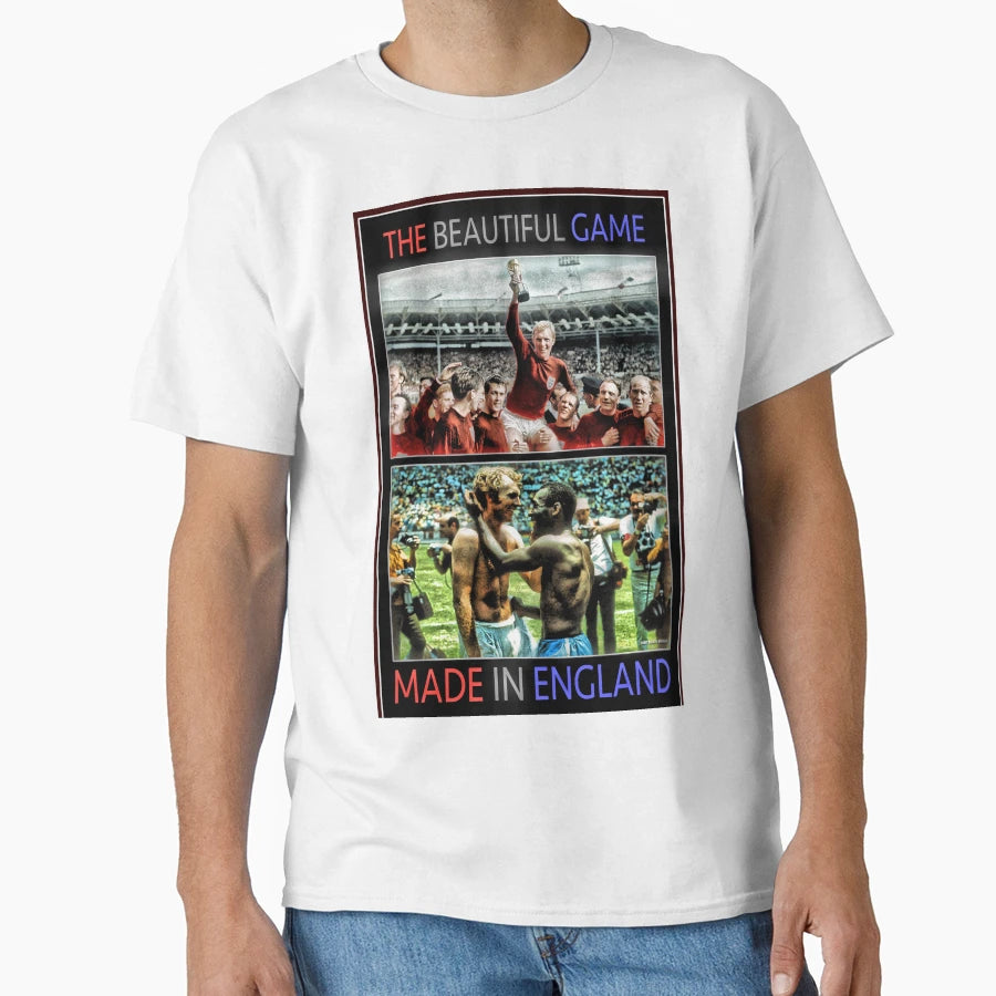 Beautiful Game Made England T-Shirt - Fun Novelty Design Unisex - T-Shirt, Sweatshirt, Hoodie